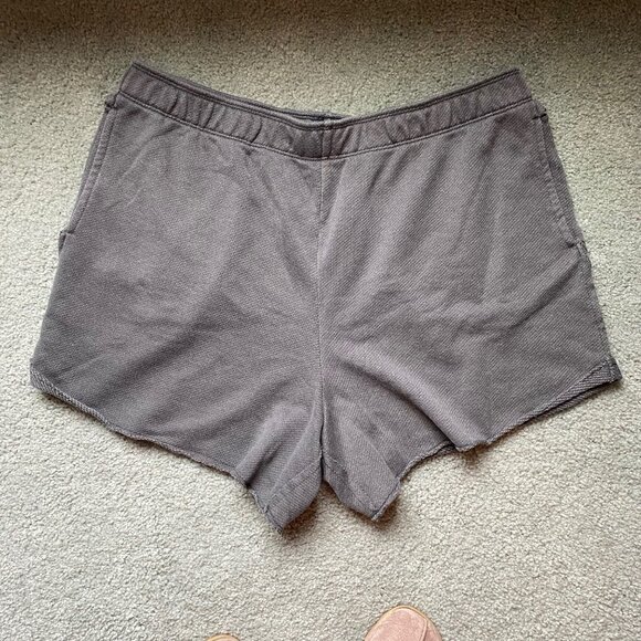 Aerie High Waist Grey Shorts Size XL - Picture 6 of 12